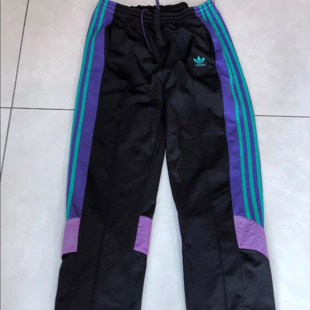 90’s vintage rare! Adidas trefoil track pants